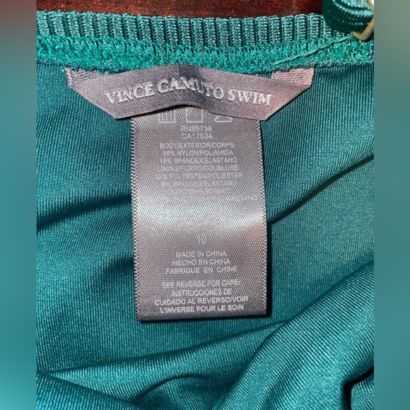 Vince Camuto Swim, one piece, dark green, size 10 - Picture 4 of 8